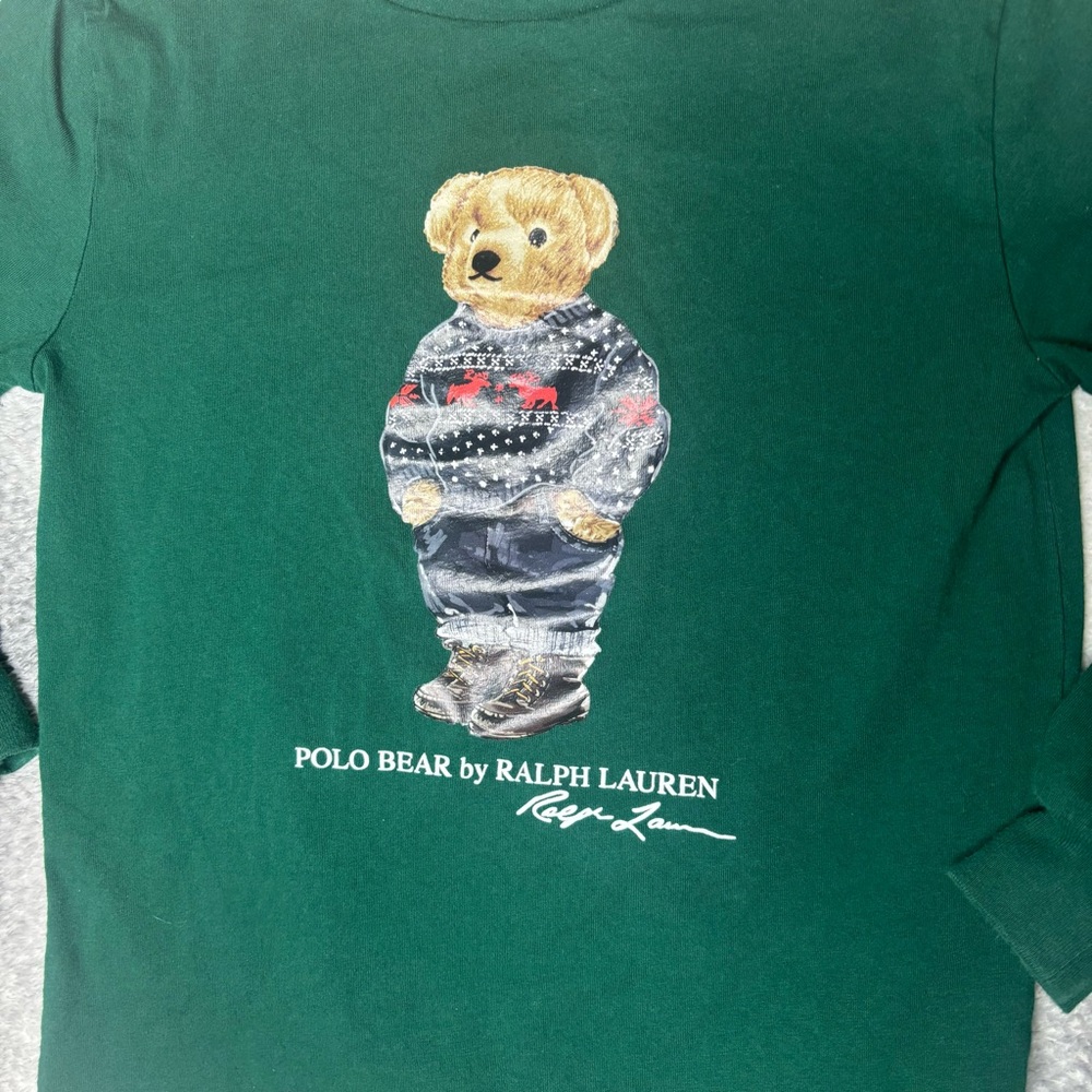 Ralph Lauren Polo Bear long sleeve T-shirt size 7 Boys - Picture 2 of 3